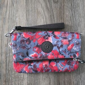 Kipling Floral Wristlet Clutch